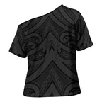 Poutama Korowai New Zealand Cross Shoulder Shirt Aotearoa Maori Tattoo - Aussie Hoodie
