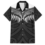 Poutama Korowai New Zealand Family Matching Off Shoulder Short Dress and Hawaiian Shirt Aotearoa Maori Tattoo - Aussie Hoodie