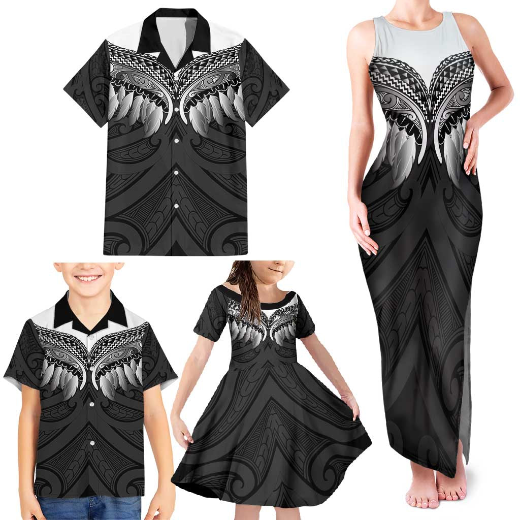 Poutama Korowai New Zealand Family Matching Tank Maxi Dress and Hawaiian Shirt Aotearoa Maori Tattoo - Aussie Hoodie