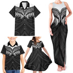 Poutama Korowai New Zealand Family Matching Tank Maxi Dress and Hawaiian Shirt Aotearoa Maori Tattoo - Aussie Hoodie