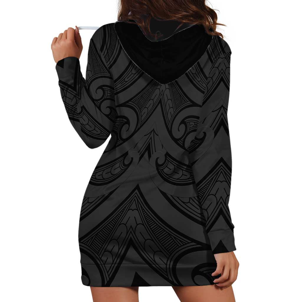 Poutama Korowai New Zealand Hoodie Dress Aotearoa Maori Tattoo - Aussie Hoodie
