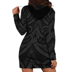 Poutama Korowai New Zealand Hoodie Dress Aotearoa Maori Tattoo - Aussie Hoodie