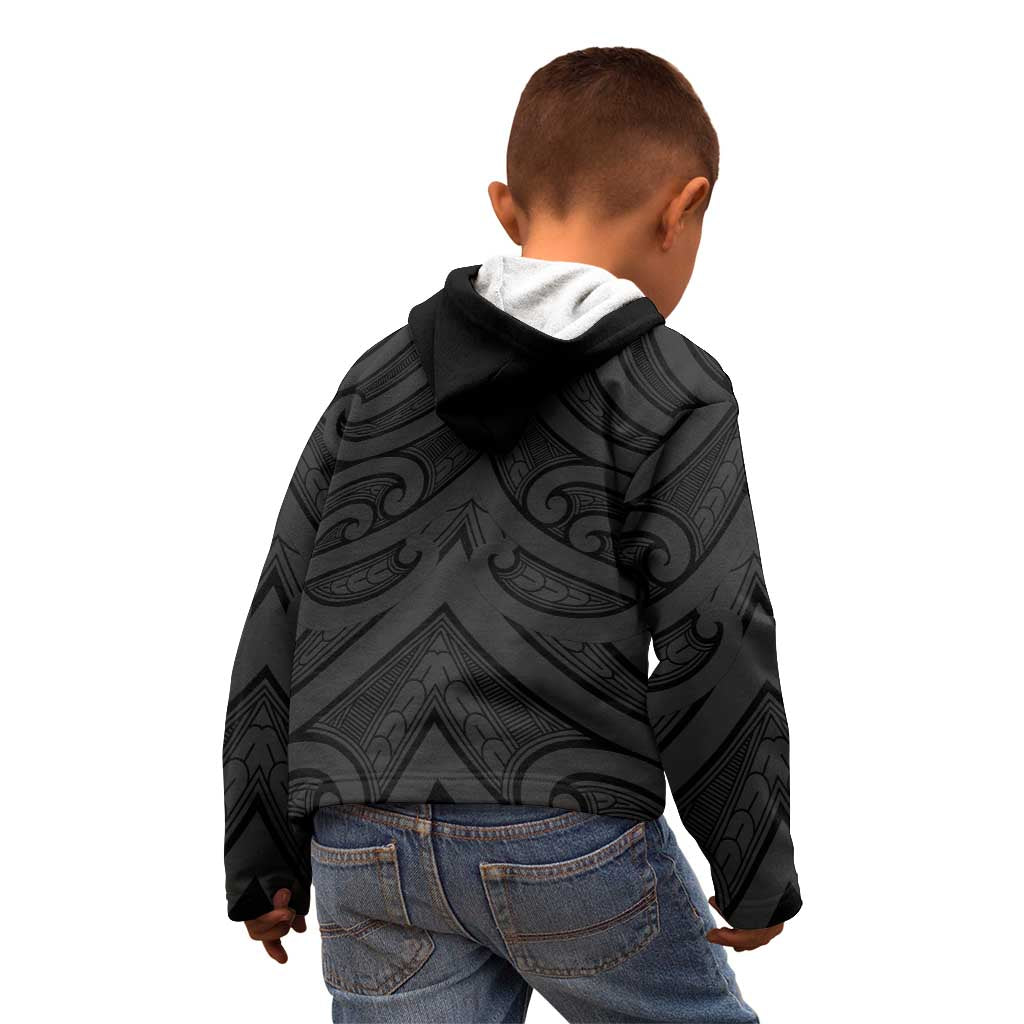 Poutama Korowai New Zealand Kid Hoodie Aotearoa Maori Tattoo - Aussie Hoodie