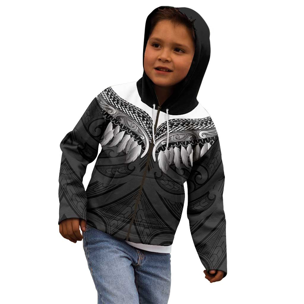 Poutama Korowai New Zealand Kid Hoodie Aotearoa Maori Tattoo - Aussie Hoodie