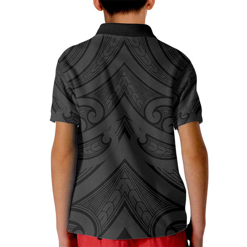 Poutama Korowai New Zealand Kid Polo Shirt Aotearoa Maori Tattoo - Aussie Hoodie