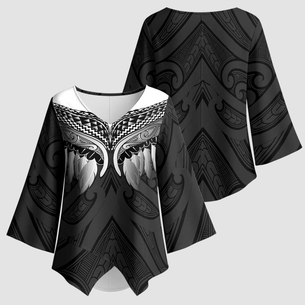 Poutama Korowai New Zealand Kimono Sleeve Blouse Aotearoa Maori Tattoo - Aussie Hoodie