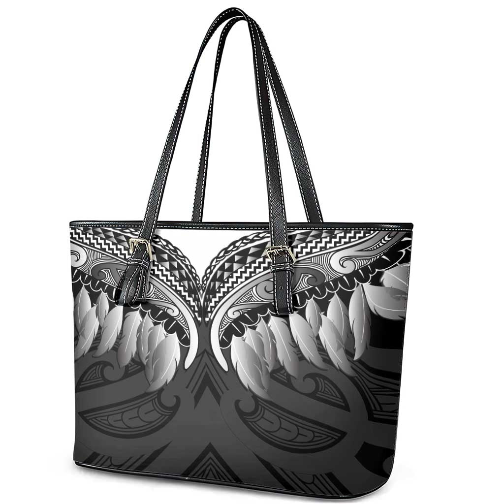 Poutama Korowai New Zealand Leather Tote Bag Aotearoa Maori Tattoo - Aussie Hoodie