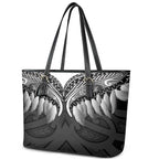 Poutama Korowai New Zealand Leather Tote Bag Aotearoa Maori Tattoo - Aussie Hoodie