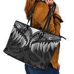 Poutama Korowai New Zealand Leather Tote Bag Aotearoa Maori Tattoo - Aussie Hoodie
