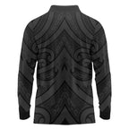 Poutama Korowai New Zealand Long Sleeve Polo Shirt Aotearoa Maori Tattoo - Aussie Hoodie