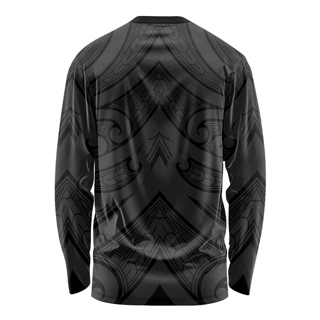 Poutama Korowai New Zealand Long Sleeve Shirt Aotearoa Maori Tattoo - Aussie Hoodie