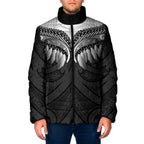 Poutama Korowai New Zealand Padded Jacket Aotearoa Maori Tattoo - Aussie Hoodie