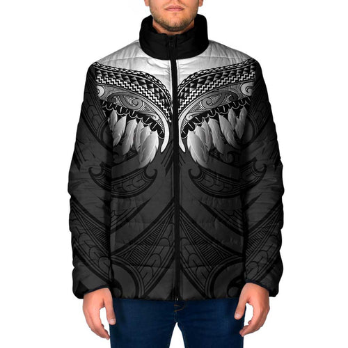 Poutama Korowai New Zealand Padded Jacket Aotearoa Maori Tattoo - Aussie Hoodie