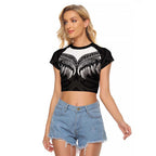 Poutama Korowai New Zealand Raglan Cropped T Shirt Aotearoa Maori Tattoo - Aussie Hoodie