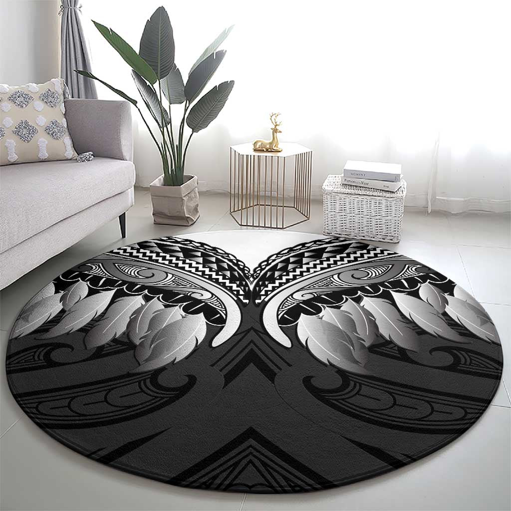 Poutama Korowai New Zealand Round Carpet Aotearoa Maori Tattoo - Aussie Hoodie