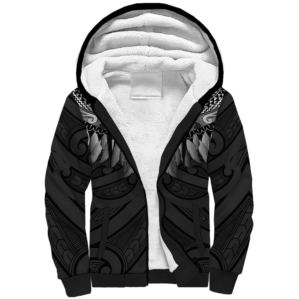 Poutama Korowai New Zealand Sherpa Hoodie Aotearoa Maori Tattoo - Aussie Hoodie