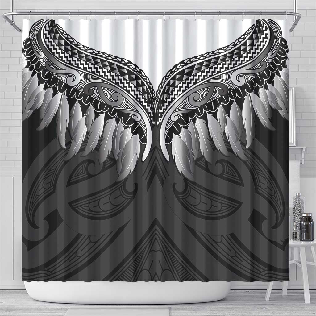 Poutama Korowai New Zealand Shower Curtain Aotearoa Maori Tattoo - Aussie Hoodie