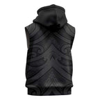 Poutama Korowai New Zealand Sleeveless Hoodie Aotearoa Maori Tattoo - Aussie Hoodie