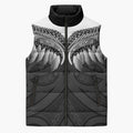 Poutama Korowai New Zealand Sleeveless Puffer Jacket Aotearoa Maori Tattoo - Aussie Hoodie