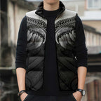 Poutama Korowai New Zealand Sleeveless Puffer Jacket Aotearoa Maori Tattoo - Aussie Hoodie