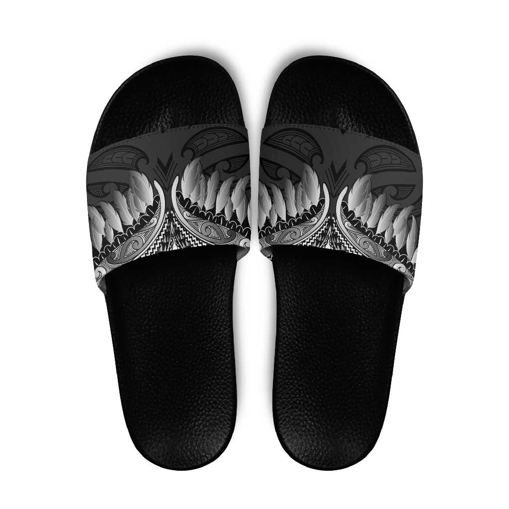 Poutama Korowai New Zealand Slide Sandals Aotearoa Maori Tattoo - Aussie Hoodie