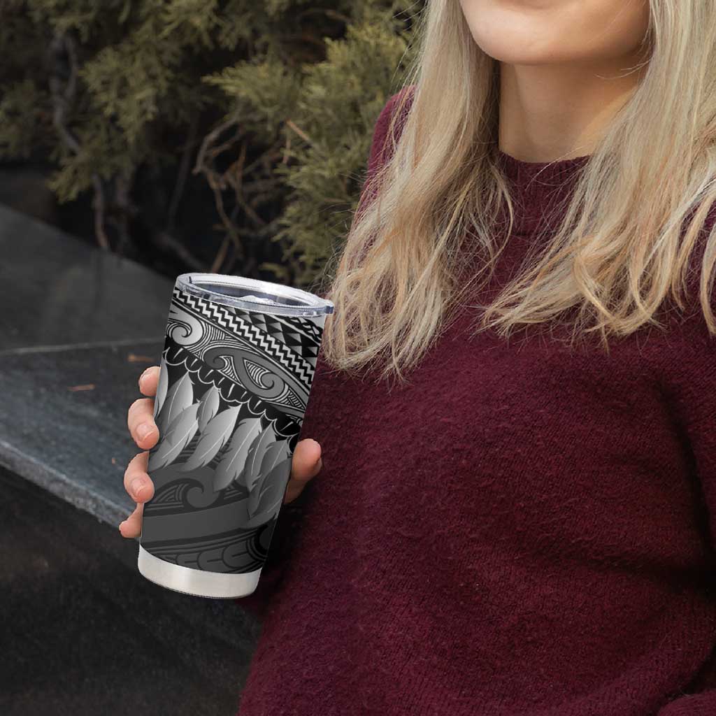 Poutama Korowai New Zealand Tumbler Cup Aotearoa Maori Tattoo - Aussie Hoodie