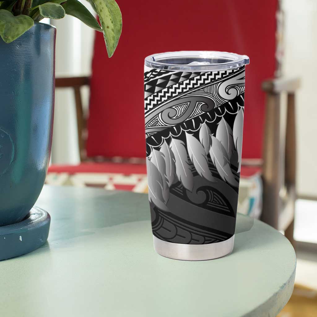 Poutama Korowai New Zealand Tumbler Cup Aotearoa Maori Tattoo - Aussie Hoodie