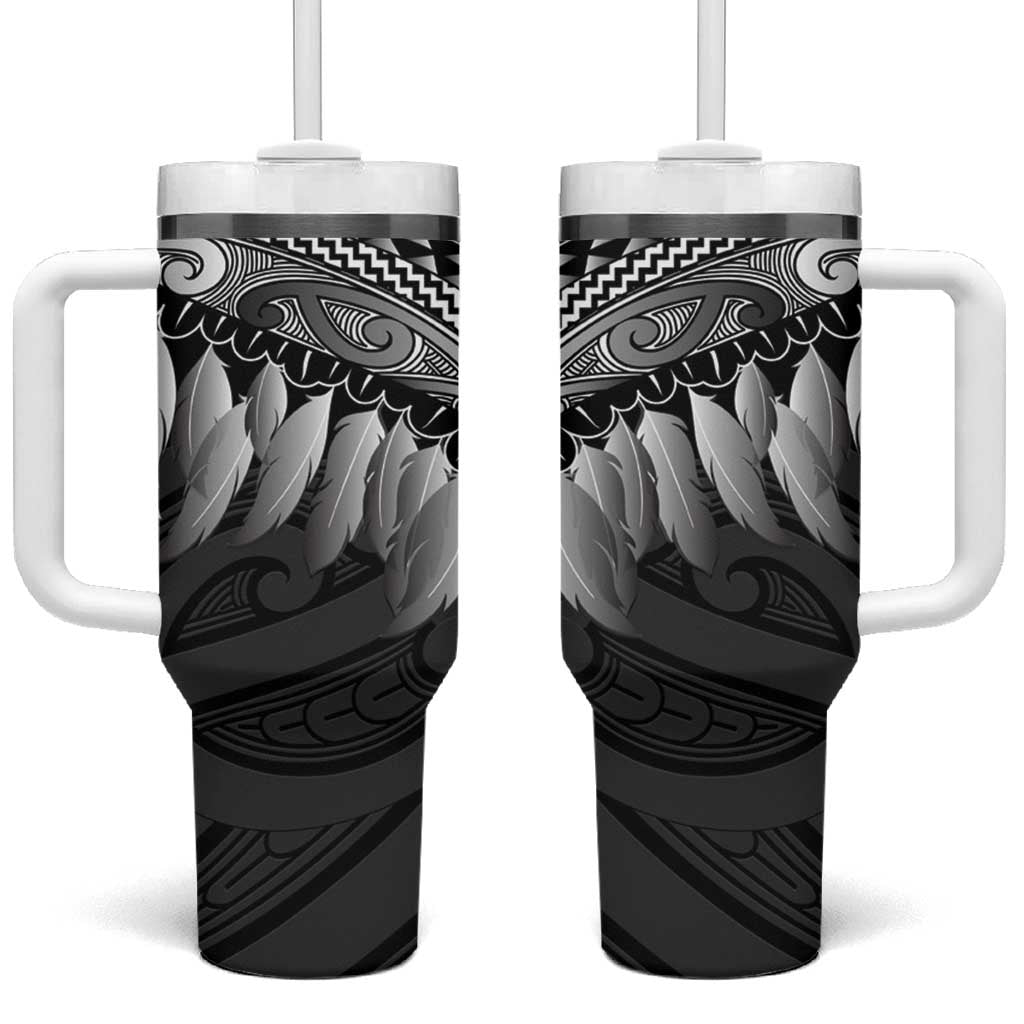 Poutama Korowai New Zealand Tumbler With Handle Aotearoa Maori Tattoo - Aussie Hoodie