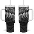 Poutama Korowai New Zealand Tumbler With Handle Aotearoa Maori Tattoo - Aussie Hoodie