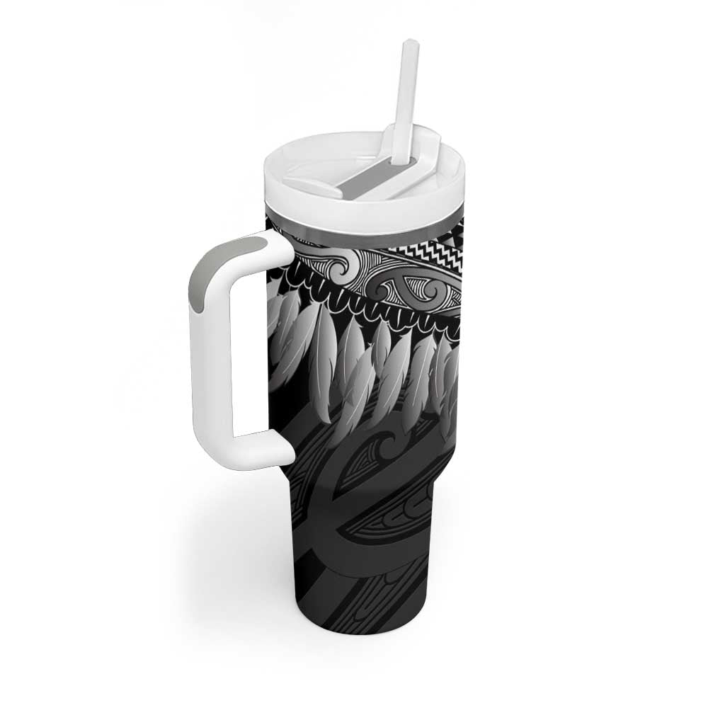 Poutama Korowai New Zealand Tumbler With Handle Aotearoa Maori Tattoo - Aussie Hoodie
