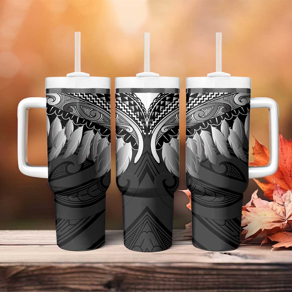 Poutama Korowai New Zealand Tumbler With Handle Aotearoa Maori Tattoo - Aussie Hoodie