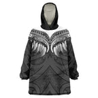 Poutama Korowai New Zealand Wearable Blanket Hoodie Aotearoa Maori Tattoo - Aussie Hoodie