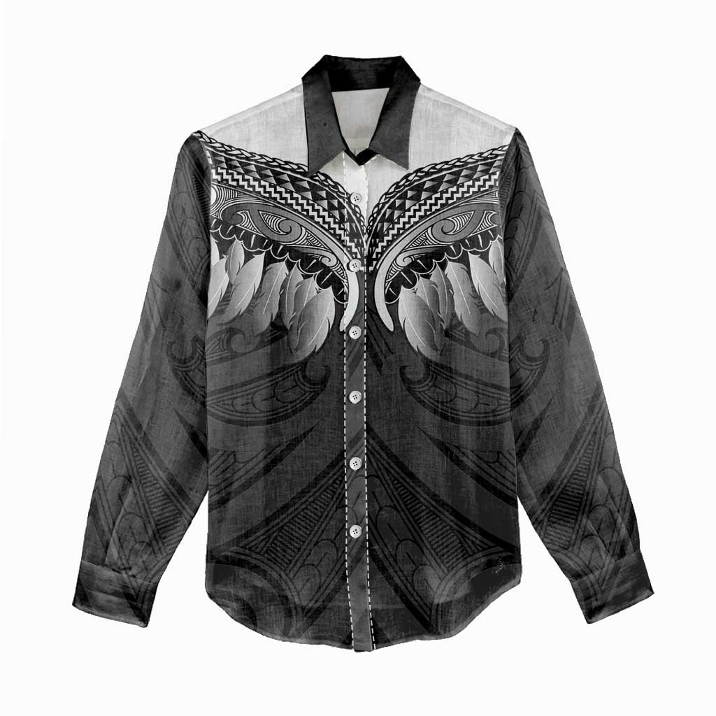 Poutama Korowai New Zealand Women Casual Shirt Aotearoa Maori Tattoo - Aussie Hoodie