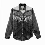 Poutama Korowai New Zealand Women Casual Shirt Aotearoa Maori Tattoo - Aussie Hoodie