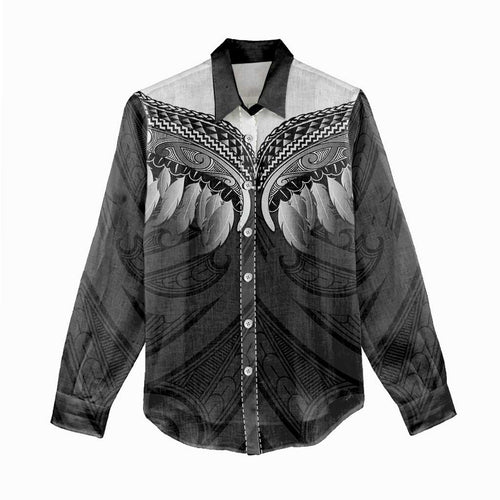 Poutama Korowai New Zealand Women Casual Shirt Aotearoa Maori Tattoo - Aussie Hoodie