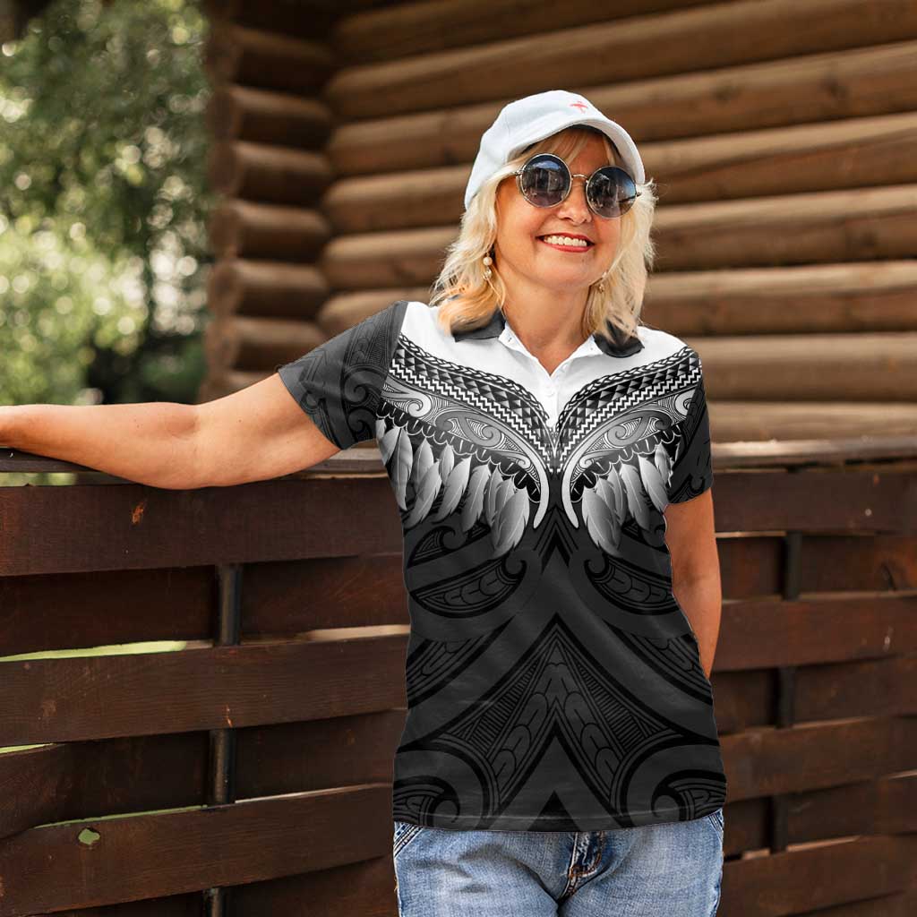 Poutama Korowai New Zealand Women Polo Shirt Aotearoa Maori Tattoo - Aussie Hoodie