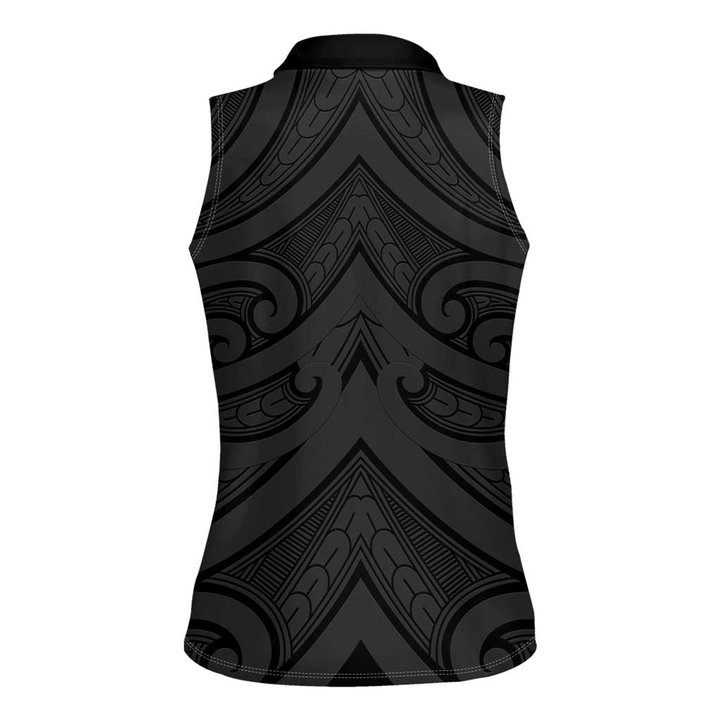 Poutama Korowai New Zealand Women Sleeveless Polo Shirt Aotearoa Maori Tattoo - Aussie Hoodie