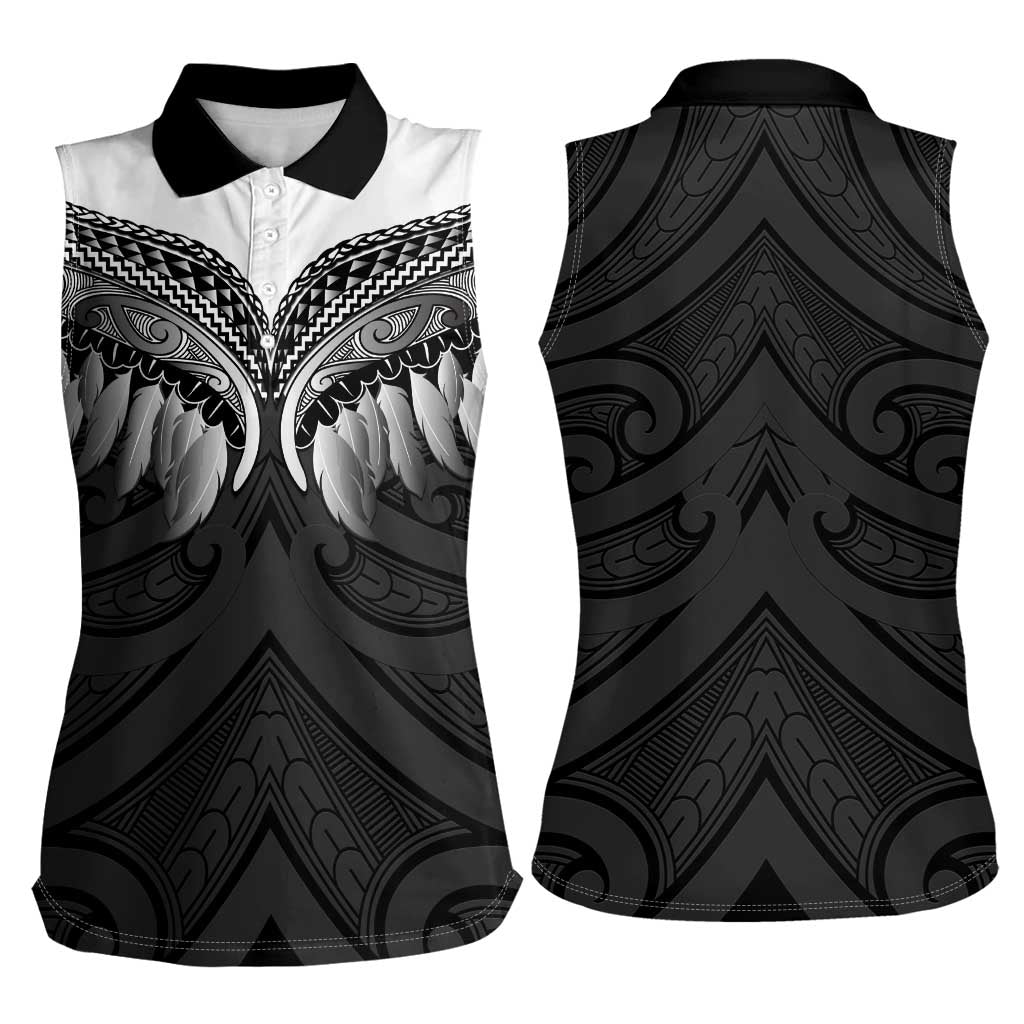 Poutama Korowai New Zealand Women Sleeveless Polo Shirt Aotearoa Maori Tattoo - Aussie Hoodie