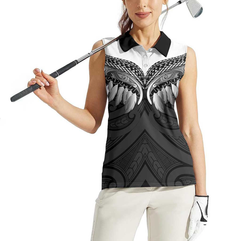 Poutama Korowai New Zealand Women Sleeveless Polo Shirt Aotearoa Maori Tattoo - Aussie Hoodie