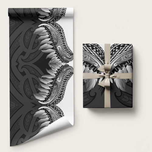 Poutama Korowai New Zealand Wrapping Paper Aotearoa Maori Tattoo - Aussie Hoodie