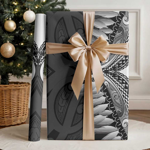 Poutama Korowai New Zealand Wrapping Paper Aotearoa Maori Tattoo - Aussie Hoodie