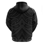 Poutama Korowai New Zealand Zip Hoodie Aotearoa Maori Tattoo - Aussie Hoodie
