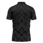 Poutama Korowai New Zealand Zipper Polo Shirt Aotearoa Maori Tattoo - Aussie Hoodie