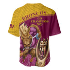 brisbane-broncos-rugby-baseball-jersey-go-champions-2023-mascot-with-polynesian-indigenous-art