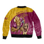 brisbane-broncos-rugby-bomber-jacket-go-champions-2023-mascot-with-polynesian-indigenous-art