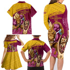 brisbane-broncos-rugby-family-matching-long-sleeve-bodycon-dress-and-hawaiian-shirt-go-champions-2023-mascot-with-polynesian-indigenous-art