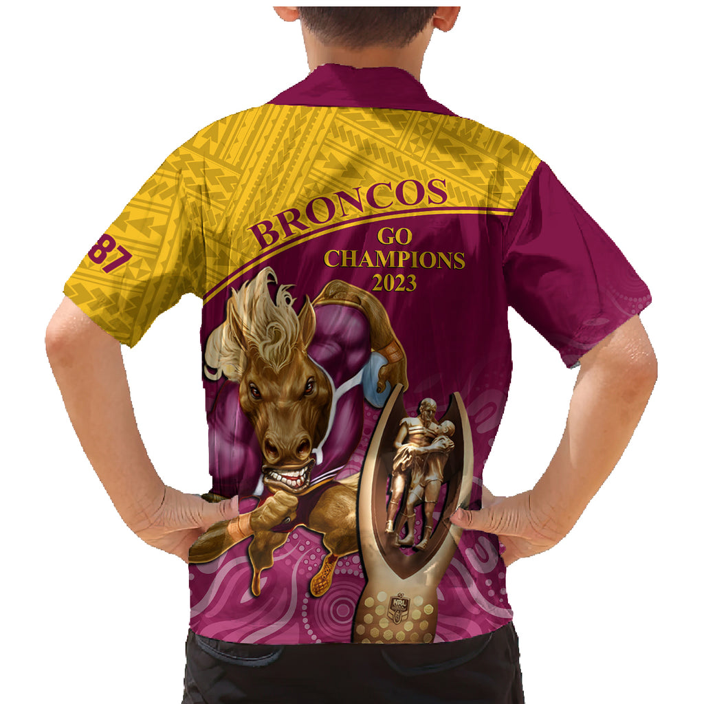 brisbane-broncos-rugby-family-matching-mermaid-dress-and-hawaiian-shirt-go-champions-2023-mascot-with-polynesian-indigenous-art