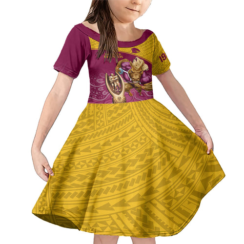 brisbane-broncos-rugby-family-matching-mermaid-dress-and-hawaiian-shirt-go-champions-2023-mascot-with-polynesian-indigenous-art