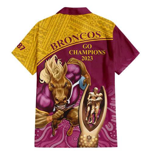 brisbane-broncos-rugby-family-matching-mermaid-dress-and-hawaiian-shirt-go-champions-2023-mascot-with-polynesian-indigenous-art
