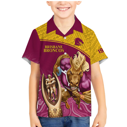 brisbane-broncos-rugby-family-matching-mermaid-dress-and-hawaiian-shirt-go-champions-2023-mascot-with-polynesian-indigenous-art